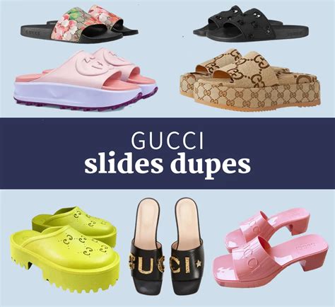 gucci rubber slide dupes|gucci slides knock off.